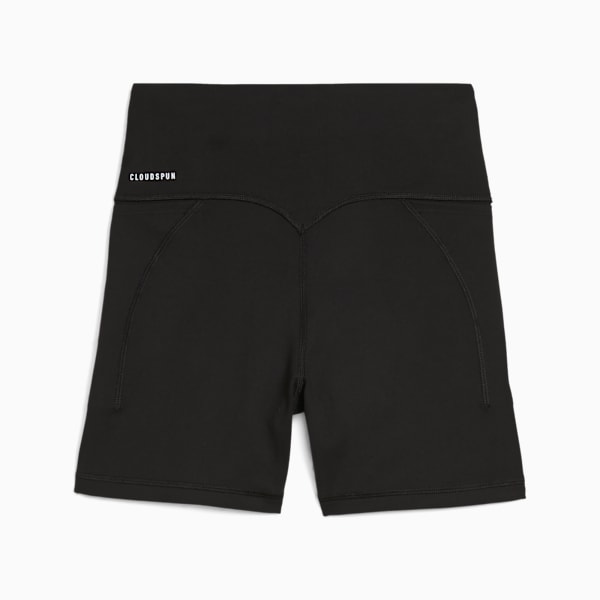 CLOUDSPUN Women's High-Waist 5" Training Tight Shorts, PUMA Black-PUMA White, extralarge-IND